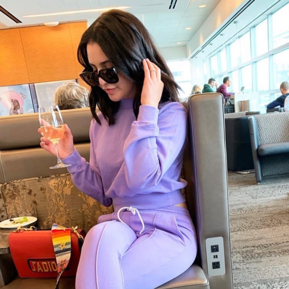 COTTON CITIZEN Milan Pullover Sweatshirt Purple XS